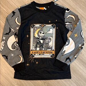 Spooky Kids Pajama Top - Black and Gray